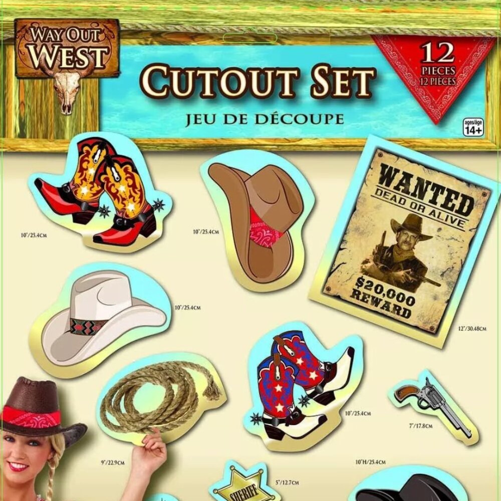 Forum Novelties Way Out West Cut-Outs Party Supplies Birthday Decorations